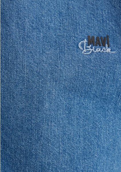 Roy Lux Black Puslu Açık Mavi Jean Gömlek 0210496-87937