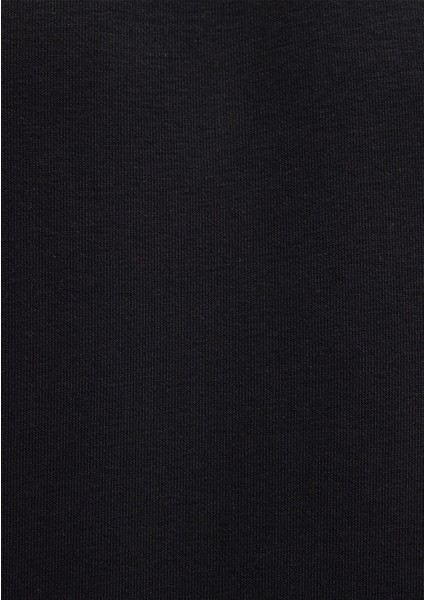 Yarı Fermuarlı Siyah Basic Sweatshirt 0S10278-900