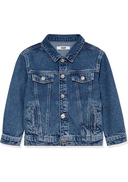 Ken 90lar Koyu Mavi Jean Ceket 6110001-86708