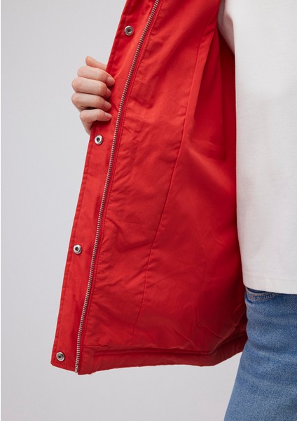 Kapüşonlu Kırmızı Ceket 1110348-70461