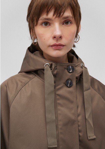 Kapüşonlu Kahverengi Ceket 1110014-82046
