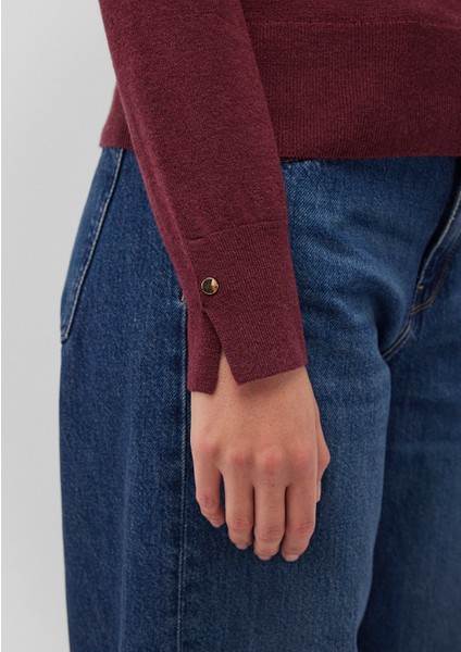 Bisiklet Yaka Bordo Kazak 1710510-70415