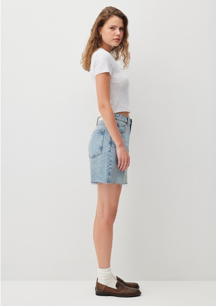 Gri Basic Crop Tişört 1600814-85438