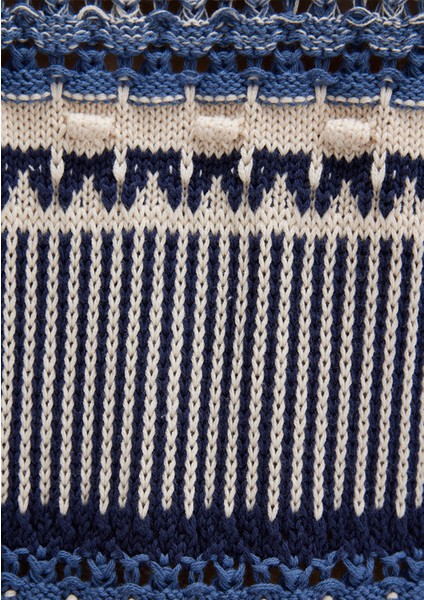 Jakarlı Mavi Kazak 1710155-70737