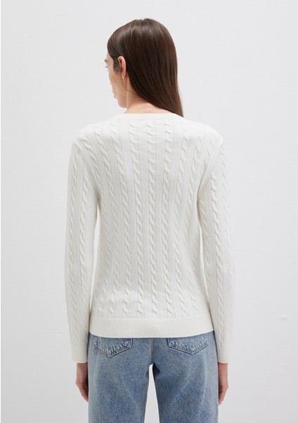 Bisiklet Yaka Ekru Kazak 1710341-70057