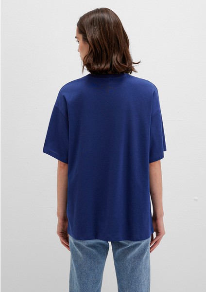 Mavi Logo Baskılı Lacivert Tişört 1600843-70722