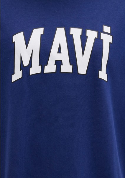 Mavi Logo Baskılı Lacivert Tişört 1600843-70722