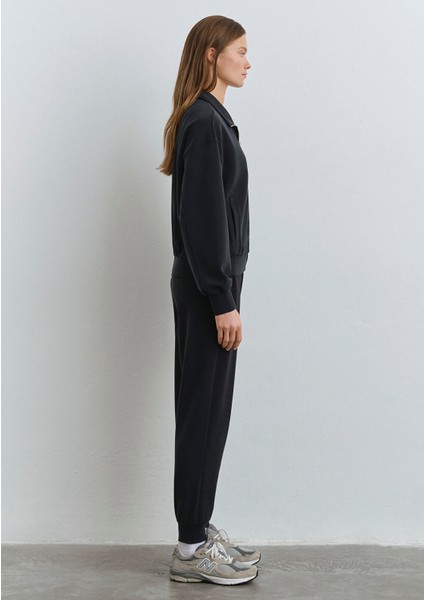 Sporty Lux Siyah TENCEL TM Modal Sweatshirt 1S10059-900