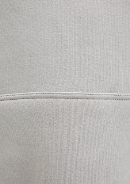 Mavi Logo Baskılı Kapüşonlu Gri Sweatshirt 1600361-34322
