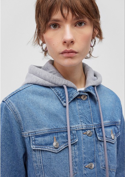 Kadın Karla Mavi 90s Jean Ceket 110154-85296