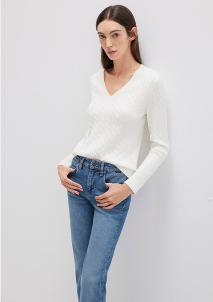 V Yaka Beyaz Kazak 1710340-70057