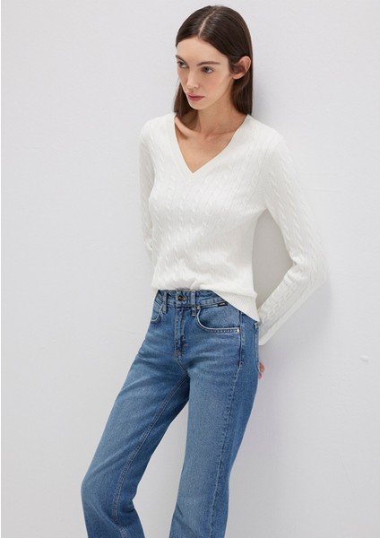 V Yaka Beyaz Kazak 1710340-70057