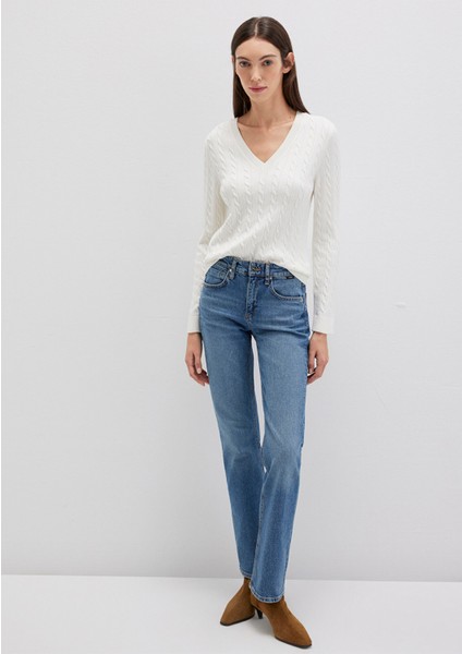 V Yaka Beyaz Kazak 1710340-70057