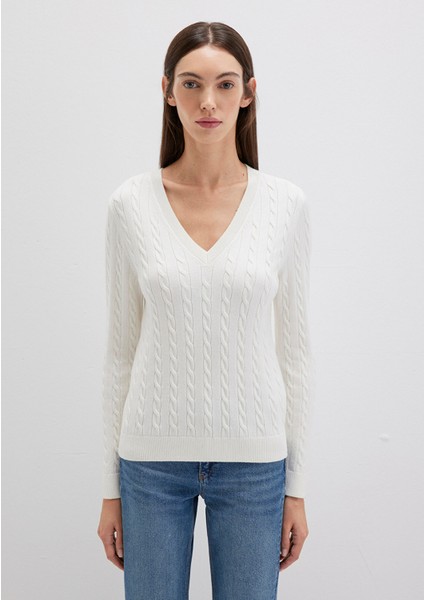 V Yaka Beyaz Kazak 1710340-70057