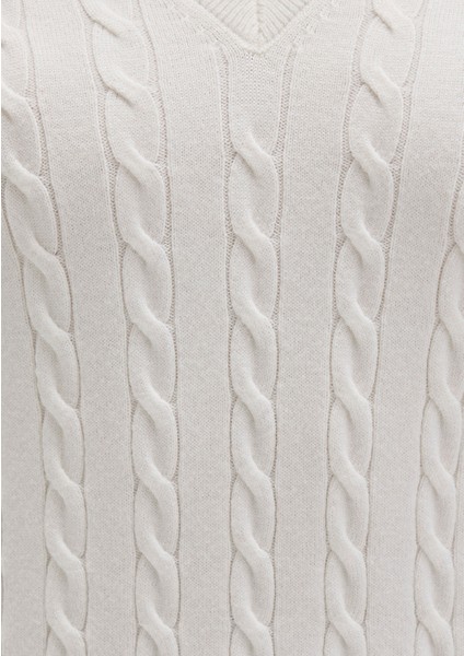 V Yaka Beyaz Kazak 1710340-70057