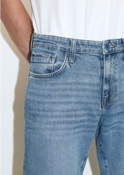 Milan Premium Blue Puslu Açık Mavi Jean Pantolon 0081083030