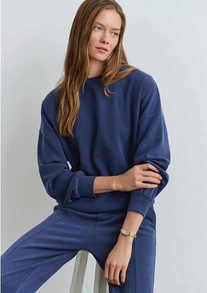 Lux Touch TENCEL TM Modal Lacivert Sweatshirt 168837-70491