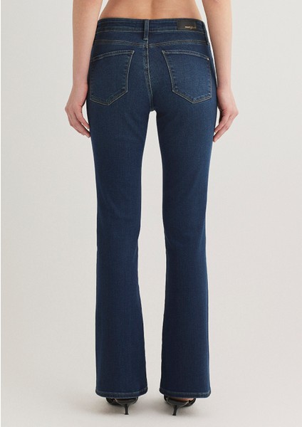 Molly Gold Klasik Koyu Mavi Jean Pantolon 1013684068