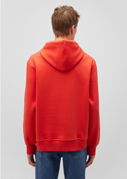 Mavi Logo Nakışlı Kapüşonlu Turuncu Sweatshirt 065809-70481