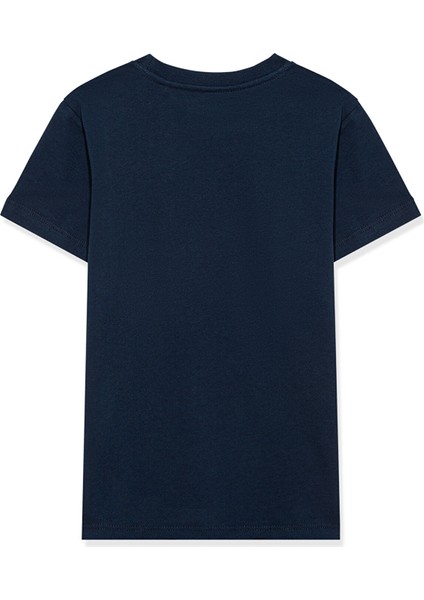 Mühür Logo Baskılı Lacivert Tişört 6610044-70490