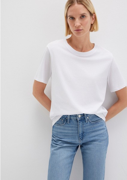 Beyaz Basic Tişört 1600955-620