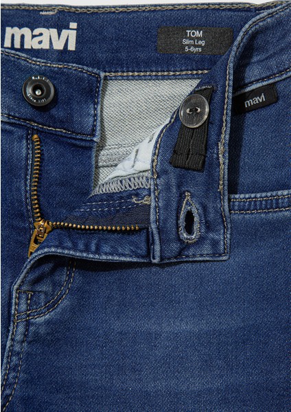 Tom Sporty Puslu Indigo Mavi Jean Pantolon 6010628714