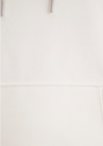 Mavi Logo Nakışlı Kapüşonlu Beyaz Sweatshirt 065809-34519