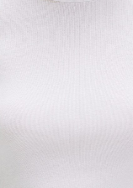 Beyaz Basic Crop Tişört 1600814-620