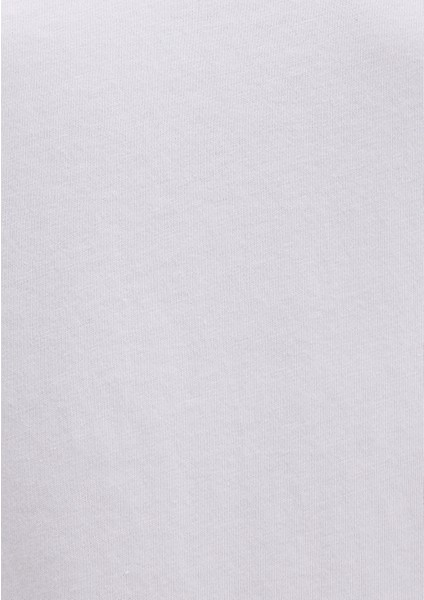 V Yaka Beyaz Basic Tişört 166248-620
