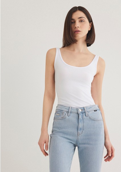 Beyaz Basic Stretch Atlet 164156-620