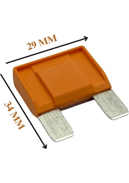 MAXI BIÇAK SİGORTA SARI 40 A (29*34 MM) fiyatları