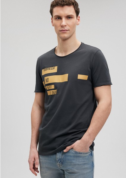 Baskılı Antrasit İstanbul Tişört 064759-24393