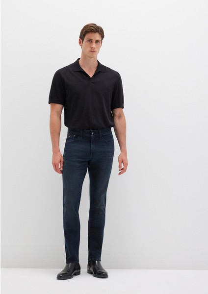 Jake Mavi Black Puslu Gece Mavisi Jean Pantolon 0042227245