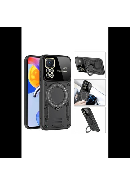 Xiaomi Redmi Note 11 Pro Kılıf Joy Lens Standlı Kapak modelleri