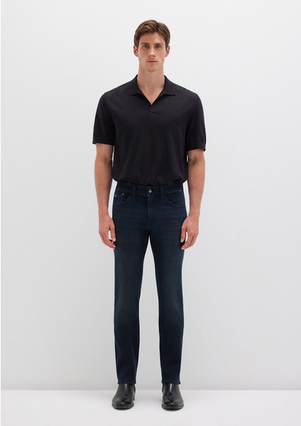 Jake Mavi Black Puslu Gece Mavisi Jean Pantolon 0042227245