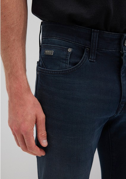 Jake Mavi Black Puslu Gece Mavisi Jean Pantolon 0042227245