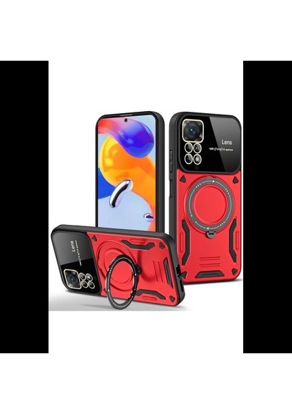 Xiaomi Redmi Note 11 Pro Kılıf Joy Lens Standlı Kapak