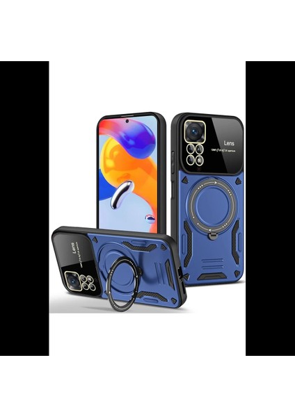 Xiaomi Redmi Note 11 Pro Kılıf Joy Lens Standlı Kapak