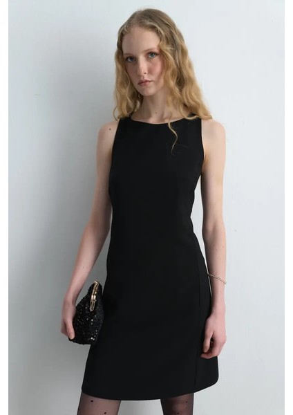 Krep Jile Elbise - Siyah indirimleri