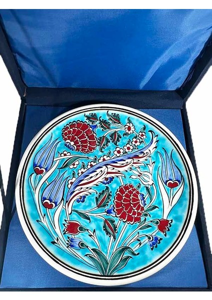 Baharın Zarafeti, Turkuaz Zeminli Iznik Çini Tabak modelleri
