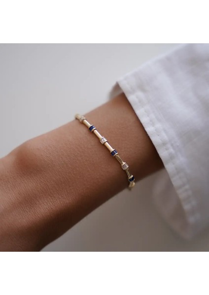 Renkli Light Sur Altın Bileklik