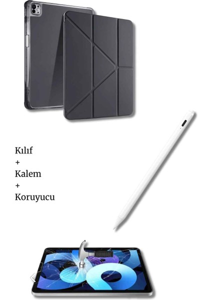 iPad Air 13" M2 M3 A3270 A3271 A2899 A2903 Çip Uyumlu Tablet Kılıfı Tablet Kalemi ve Ekran Koruyucu