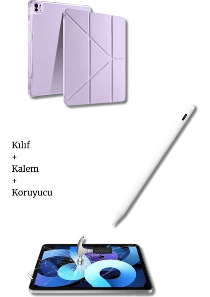 iPad Air 13" M2 M3 A3270 A3271 A2899 A2903 Çip Uyumlu Tablet Kılıfı Tablet Kalemi ve Ekran Koruyucu
