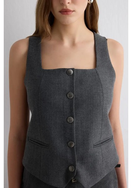 Balıksırtı Yelek - Gri fiyatları