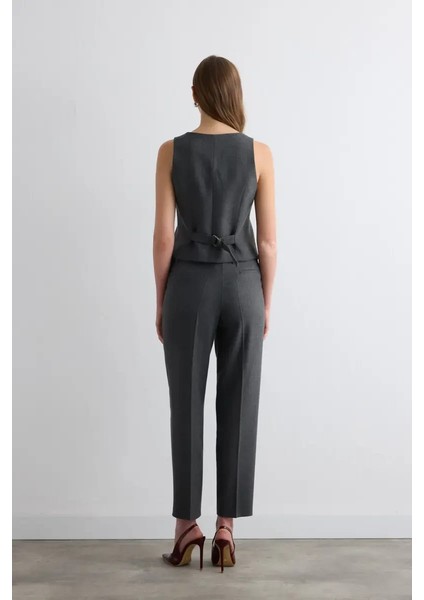 Balıksırtı Yelek - Gri indirimleri