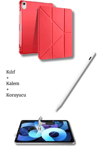 iPad Air 11" A3270 A3271 A2899 A2903 M3 M2 Çip Uyumlu Tablet Kılıfı Tablet Kalemi ve Ekran Koruyucu