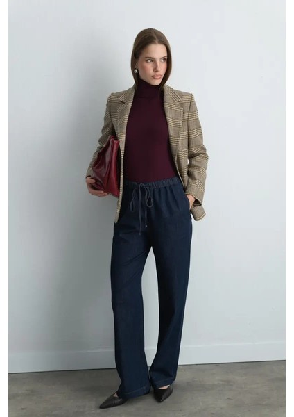 Ekose Blazer Ceket - Bej fiyatları