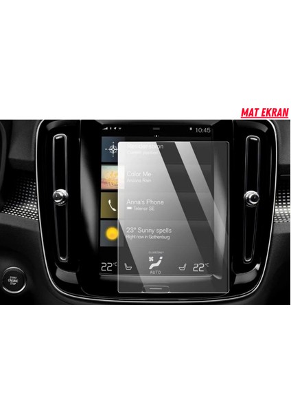 Volvo XC40-XC60-S90 Navigasyon ve Multimedya Uyumlu Mat Ekran Koruyucu