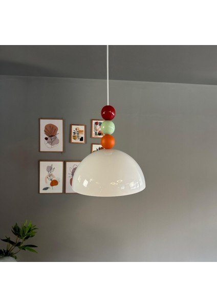 Yimpi Renkli Boncuk Başlık Avize Sarkıt Lamba Salon Mutfak Avizeleri Pastane Cafe fırsatları