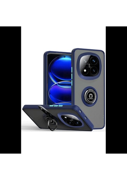 Xiaomi Redmi Note 14 Pro Plus Kılıf Montreal Yüzüklü Silikon Kapak